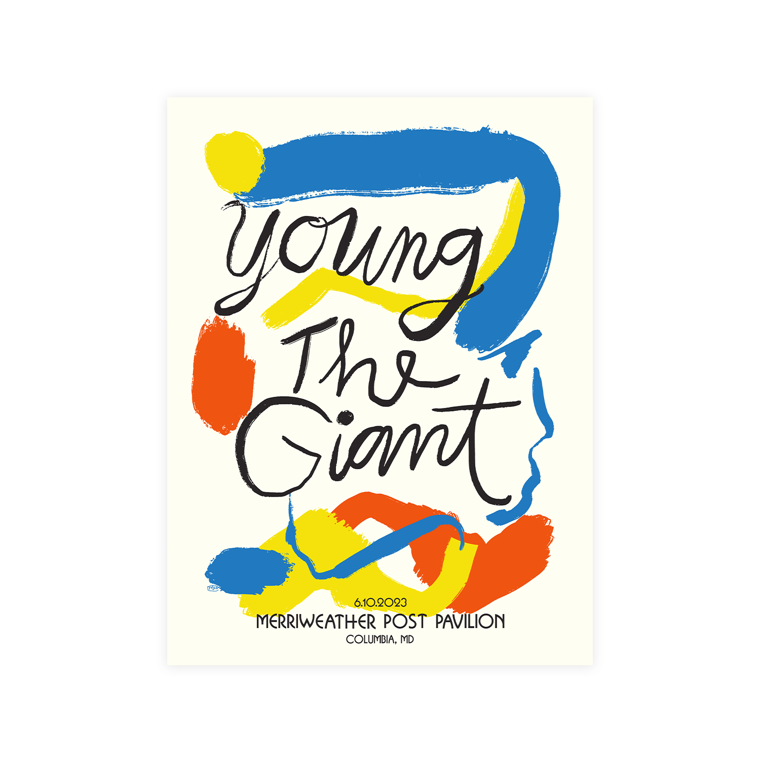 Merriweather Tour Date Poster Young the Giant